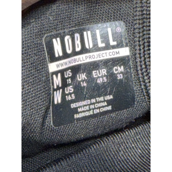Nobull Canvas Trainer Mens Size 15 Black Workout Sneakers Athletic Gym Shoes main image 8